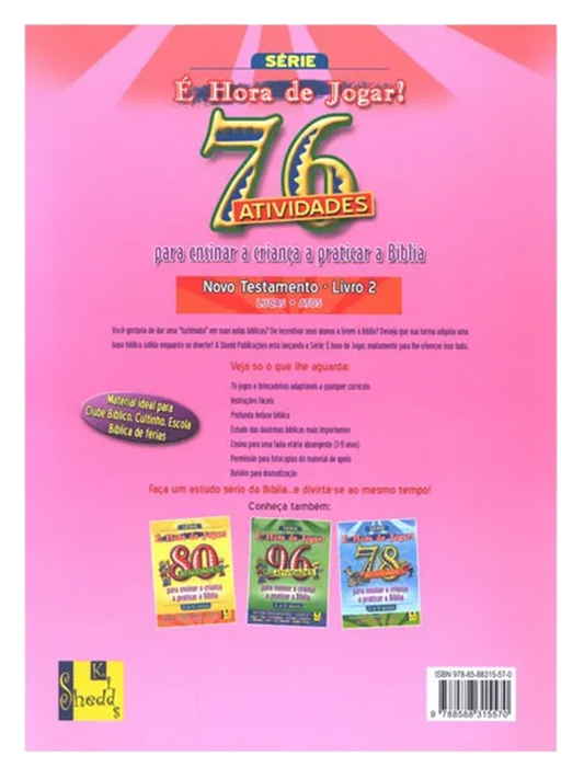 É Hora de Jogar | Vol° 2 | Novo Testamento | 76 Atividades | TnT Ministries