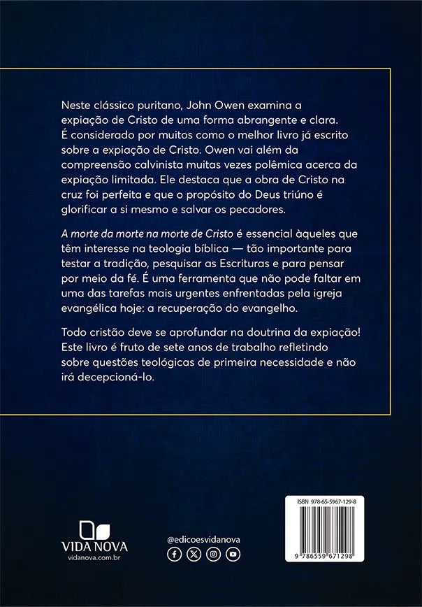 A morte da morte na morte de Cristo | John Owen | Vida Nova