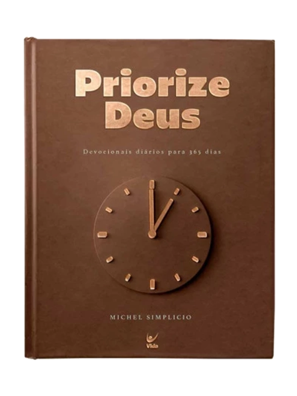 Devocional I Priorize Deus 2026 I Marrom Premium
