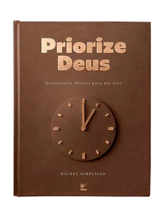 Devocional I Priorize Deus 2026 I Marrom Premium